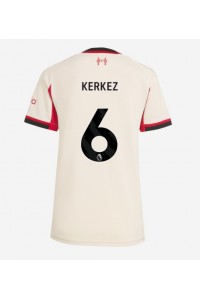 Fotbalové Dres Liverpool Milos Kerkez #6 Dámské Venkovní Oblečení 2025-26 Krátký Rukáv